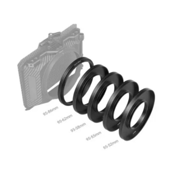 SmallRig Adapter Rings Kit (52/55/58/62/86-95 mm) per Mini Matte Box 3383