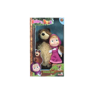 Smoby Simba Toys Set Orso 43cm con Masha 23cm