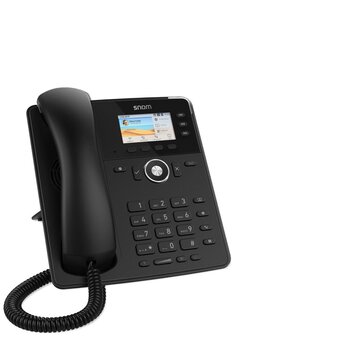 SNOM Tischtelefon D717 telefono IP Nero 3 linee TFT