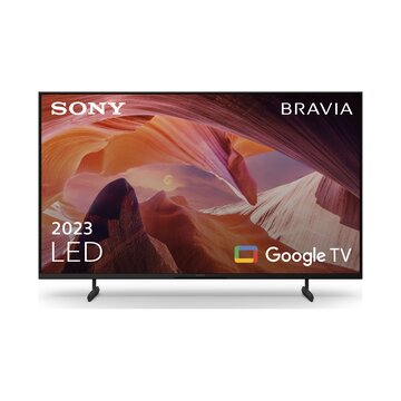 Sony BRAVIA, KD-43X80L, LED, 4K HDR, Google TV, ECO PACK, BRAVIA CORE, Flush Surface Design