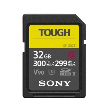 Sony 32GB SDHC Tough UHS II U3 R300MB/s W299MB/s 4k V90 IPX68