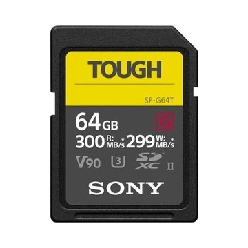 Sony 64GB SDXC Tough UHS II U3 R300MB/s W299MB/s 4k V90 IPX68