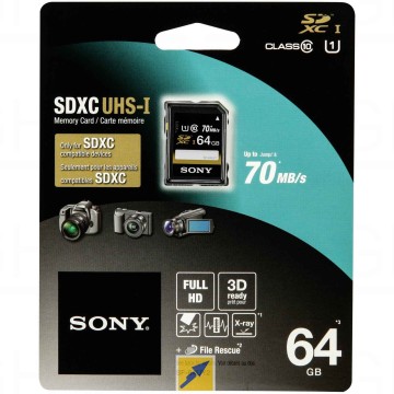 64gb sdxc uhs-i classe 10 90mb/s