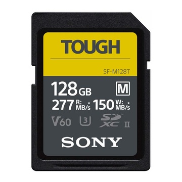 Sony Tough SDXC 128GB M UHS-II U3 277MBs / 150MBs 4K V60