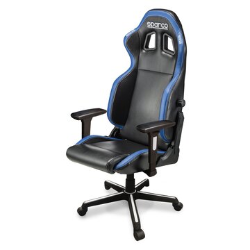 Sparco MT Distribution 00998NRAZ sedia per videogioco Sedia da gaming per PC Seduta imbottita Nero, Blu