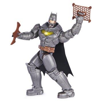 Spin Master DC Comics BATMAN Personaggio Batman Deluxe Battle Strike con suoni in scala 30 cm