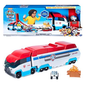 Paw patroller die-cast, veicolo con lanciatore 2 in 1, dai 3 anni