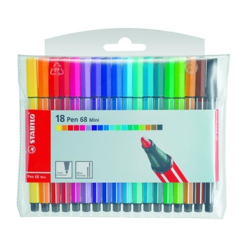 STABILO Pen 68 Mini marcatore Multicolore 15 pezzo(i)