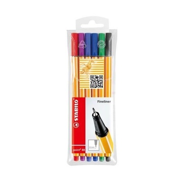 STABILO Point 88 penna tecnica Nero, Blu, Verde, Lillà, Rosso, Viola 6 pezzo(i)