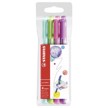 Pointmax penna tecnica verde, verde chiaro, rosa, porpora 4 pezzo(i)