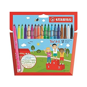 STABILO Trio A–Z marcatore Fine Multicolore 18, 1