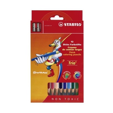 STABILO Trio Maxi 12 pastello colorato 12 pezzo(i) Multi