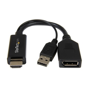 Adattatore / convertitore hdmi a dp alimentato via usb - ultra hd 4k