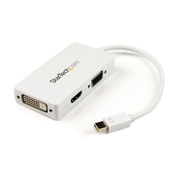 Adattatore mini displayport a hdmi, dvi & vga bianco