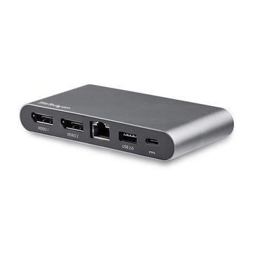 STARTECH Adattatore Multiporta USB-C per doppio monitor - 2 x 4K DP - 100W PD 3.0