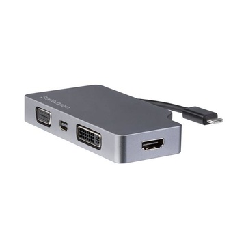 Adattatore multiporta video usb-c 4 in 1 in alluminio - 4k 60hz - grigio siderale