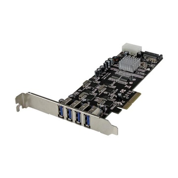 Scheda Di Espansione PCIe A 4 Porte USB 3.0 Per PC Desktop – 5 Gbps, Chip VIA, Alimentazione Integrata