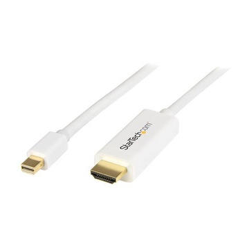 Cavo adattatore mini displayport a hdmi 1m 4k bianco