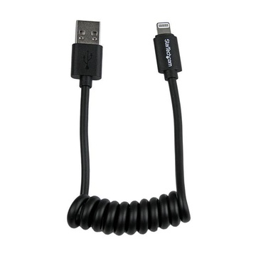 STARTECH Cavo Lightning a 8 pin Apple nero a USB a spirale da 30 cm