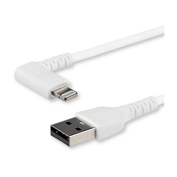 STARTECH Cavo USB angolare a Lightning - Conforme Apple Mfi da 2m - Bianco