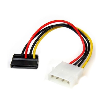 STARTECH Adattatore cavo di alimentazione Molex a SATA con angolare sinistro 4 pin 15 cm