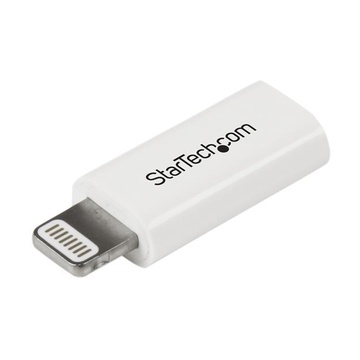 STARTECH Adattatore connettore Micro USB a Apple Lightning a 8 pin per iPhone / iPad / iPod - Bianco