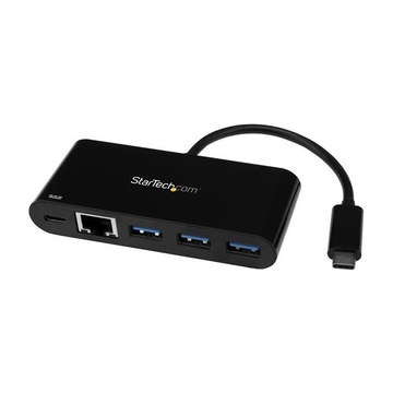 STARTECH Adattatore di rete USB-C a Ethernet a 3 porte - Hub USB 3.0 con Power Delivery