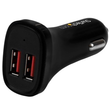 STARTECH Caricatore da Auto con doppia porta USB - 24W/4.8A - Nero