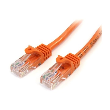 Cavo di rete cat 5e - cavo patch ethernet rj45 utp arancio da 1m antigroviglio