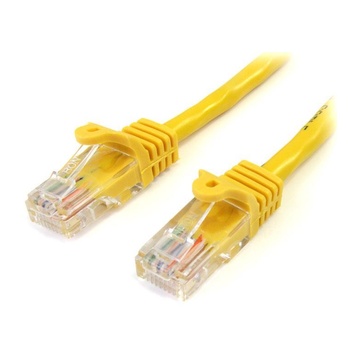 STARTECH Cavo di rete CAT 5e - Cavo Patch Ethernet RJ45 UTP Giallo da 1m antigroviglio