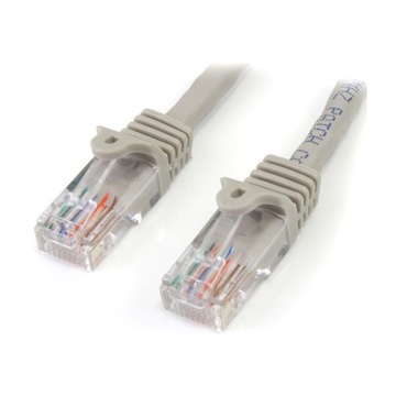 STARTECH Cavo di rete CAT 5e - Cavo Patch Ethernet RJ45 UTP Grigio da 1m antigroviglio
