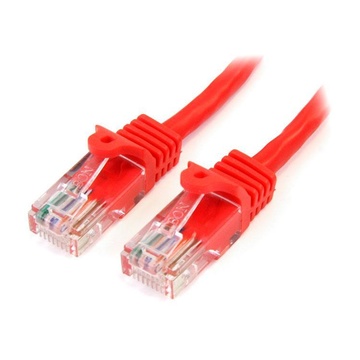STARTECH Cavo di rete CAT 5e - Cavo Patch Ethernet RJ45 UTP Rosso da 3m antigroviglio
