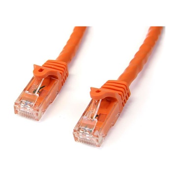 Cavo di rete cat 6 - cavo patch ethernet rj45 utp arancione da 1m antigroviglio - cavo gigabit categoria 6