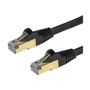 Cavo di rete ethernet cat6a - cavo schermato stp da 3m - nero