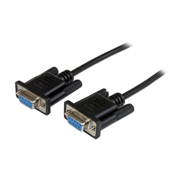 STARTECH Cavo Seriale RS232 / DB9 Null Modem da 2m - nero Femmina/Femmina