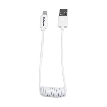 Cavo usb a lightning a spirale da 0,3m - bianco