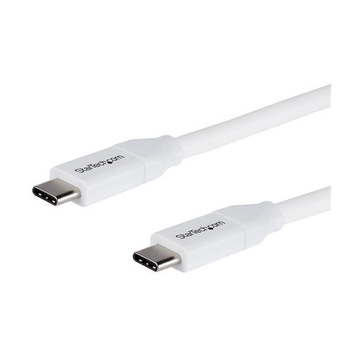 Cavo usb-c a usb-c 5a pd - m/m - bianco - 4m - usb 2.0 - conforme usb-if