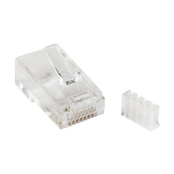 Connettore modulare rj45 cat6 per cavo solido - confezione da 50 unità