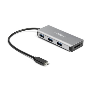 Hub usb-c a 3 porte con lettore per schede sd - 10 gbps - 3 usb-a