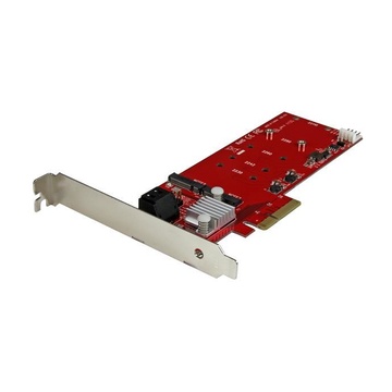 STARTECH Scheda PCI Express Controller 2x M.2 NGFF SSD RAID con 2 Porte Sata III - PCIe