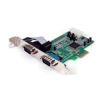 STARTECH Scheda seriale PCI Express nativa a 2 porte RS-232 con 16550 UART