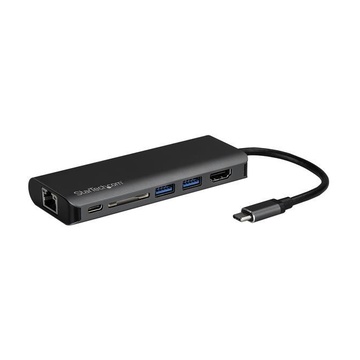 STARTECH USB-C Multiport Adapter - SD Card Reader - Power Delivery - 4K HDMI - GbE - 2x USB 3.0