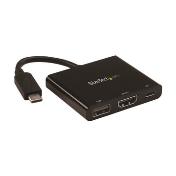 STARTECH USB-C Multiport Adapter with HDMI - USB 3.0 Port - 60W PD - Black