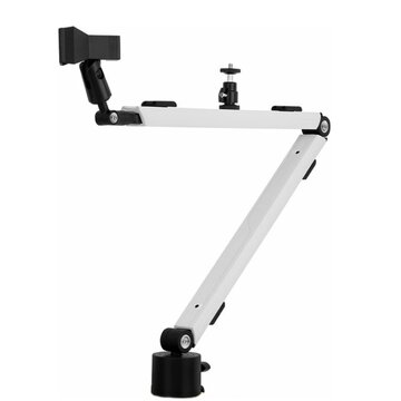 Mount arm supporto passivo macchina fotografica, microfono, telefono cellulare/smartphone, ring lamp nero, bianco