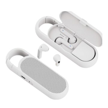 Hestia auricolari bluetooth bianco + custodia con funzione cassa