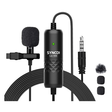 Synco S6E Microfono Omnidirezionale Lavalier A Cavo 6mt