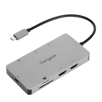 Targus DOCK423EU Cablato USB 3.2 Gen 1 (3.1 Gen 1) Type-C Argento