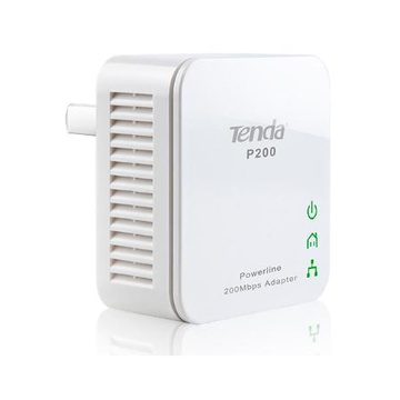 TENDA P200 adattatore di rete powerline 200 Mbit/s Collegamento ethernet LAN Bianco 1 pezzo(i)