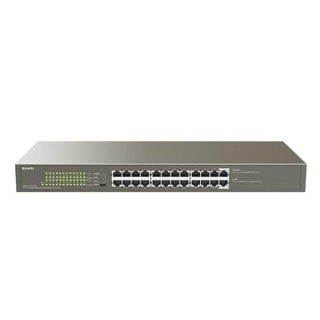 Teg1124p-24-250w switch di rete non gestito gigabit ethernet (10/100/1000) supporto power over ethernet (poe)