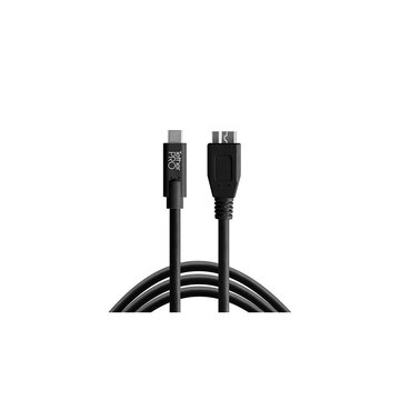 Tether Tools Cavo da USB-C a 3.0 Micro-B 4.6m nero